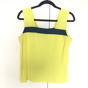 Tail athletics tank top, yellow & blue size M
